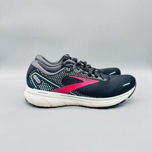 Brooks Shoes Womens 10 Black Mesh Ghost 14 Running Athletic Sneakers Comfort